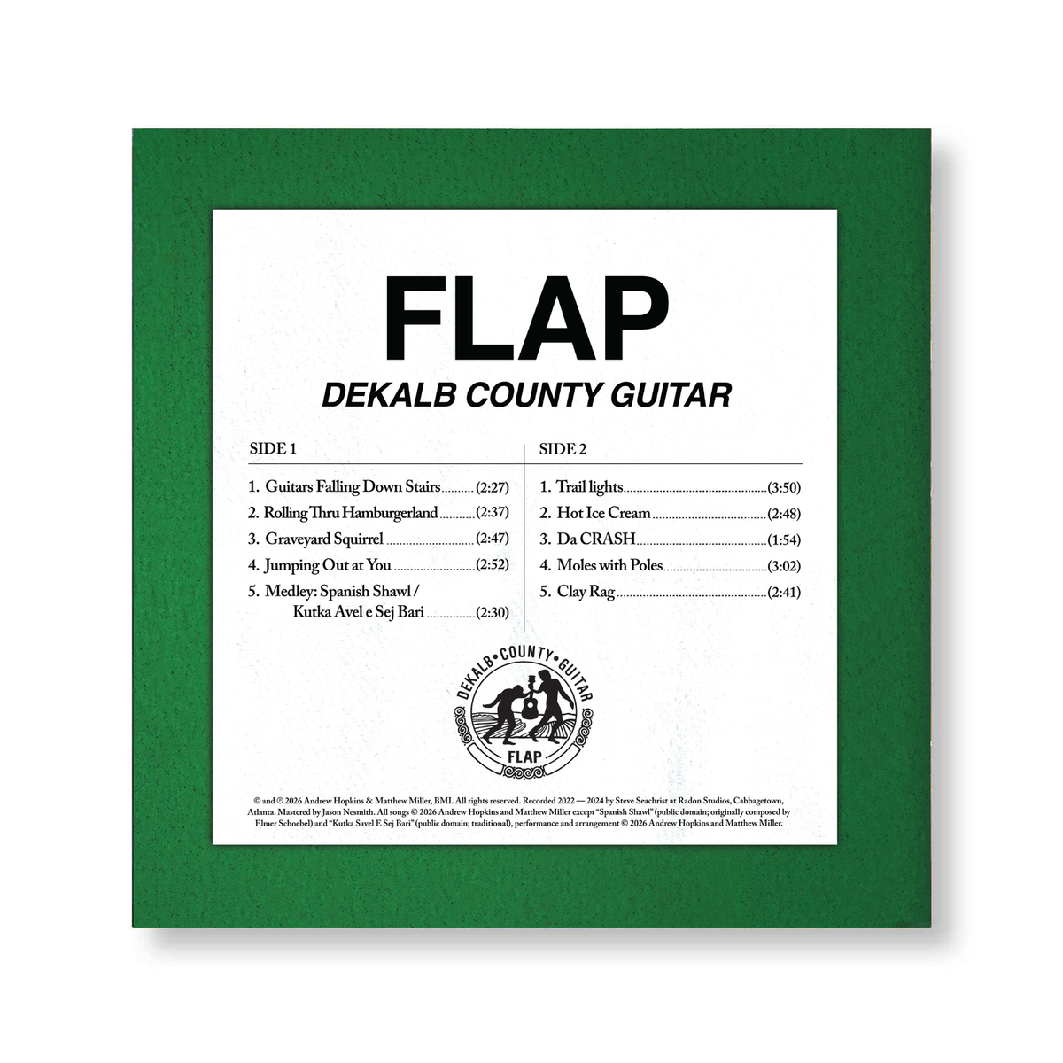 Flap "Dekalb County Guitar" Limited Ed. Vinyl