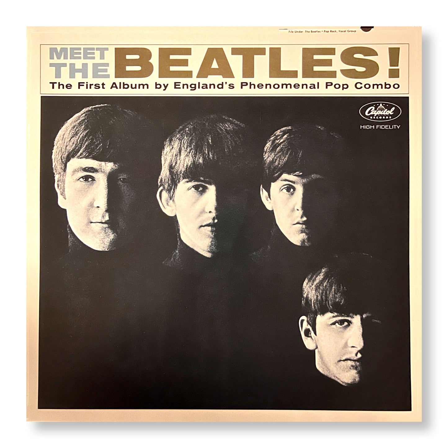 The Beatles, "Meet The Beatles" 12 x 12" Original Double-sided promotional flat