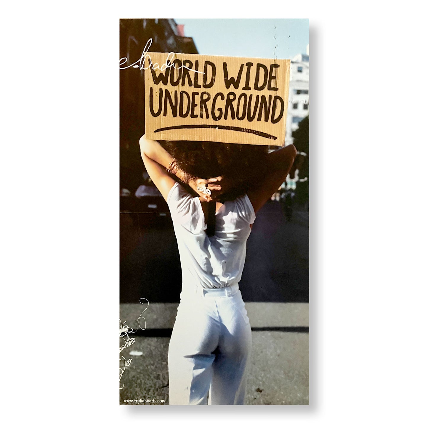 Erykah Badu, "World Wide Underground" 12 x 24" Double-sided promotional flats