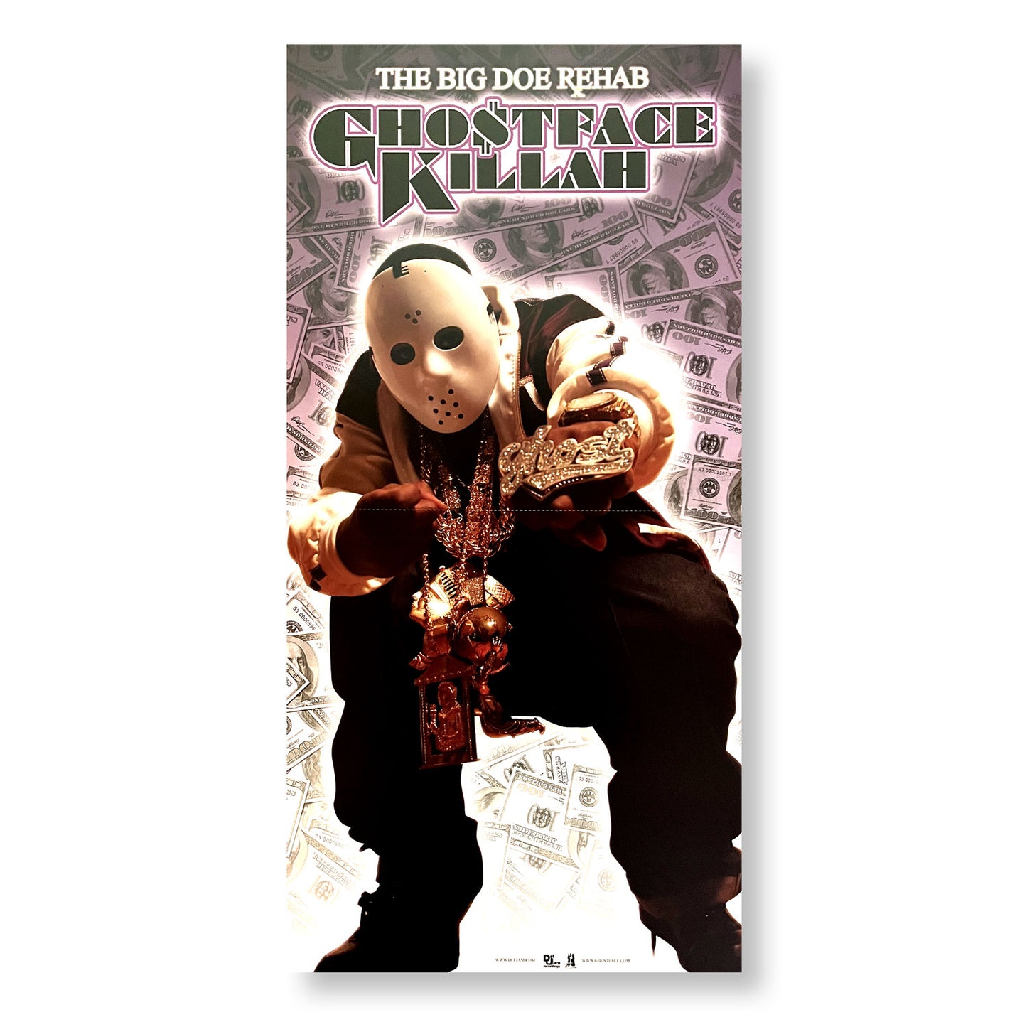 Ghostface Killa, "The Big Doe Rehab" 12 x 24" Double-sided promotional flats