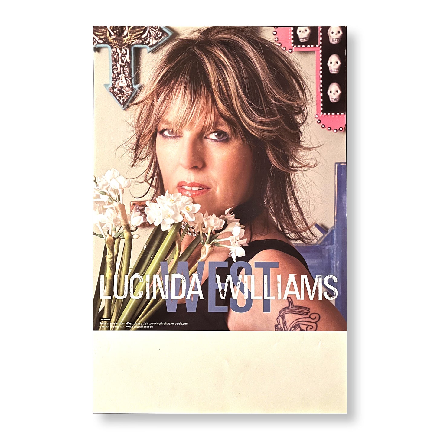 Lucinda Williams "West" 11 x 17" Single-sided Promotional Poster