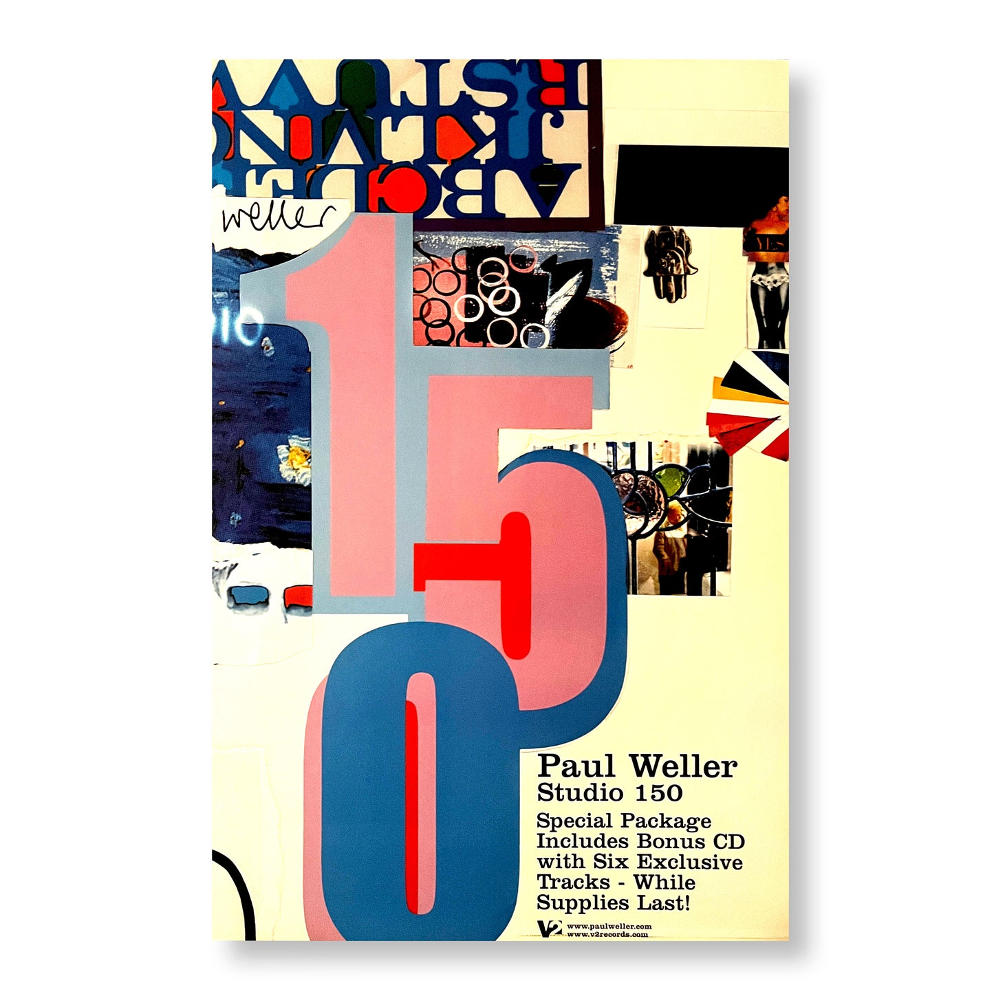 Paul Weller "Studio 150" 11 x 17" double-sided promotional poster *Rare (Copy)