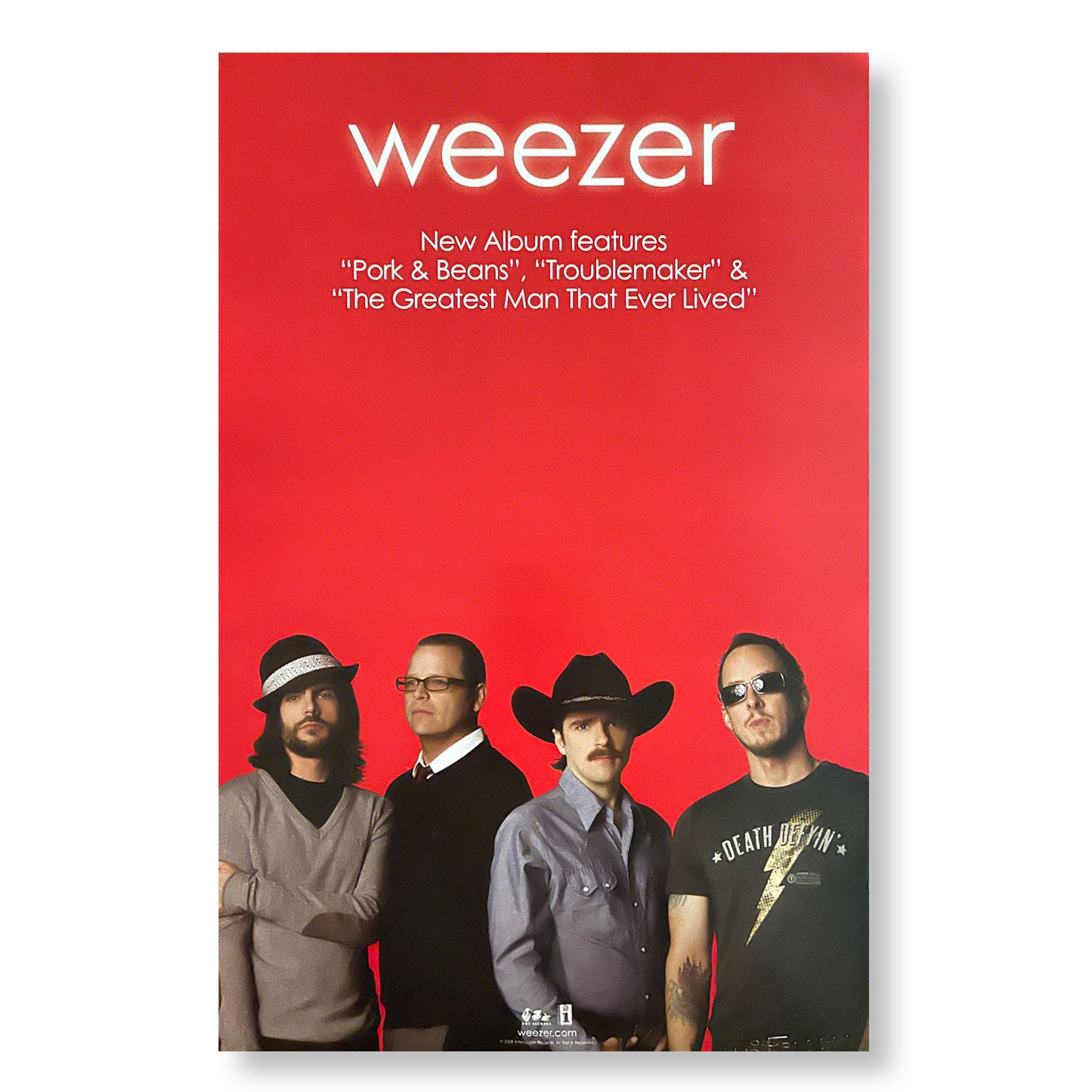 Weezer "Red Album" " double sided promotional poster