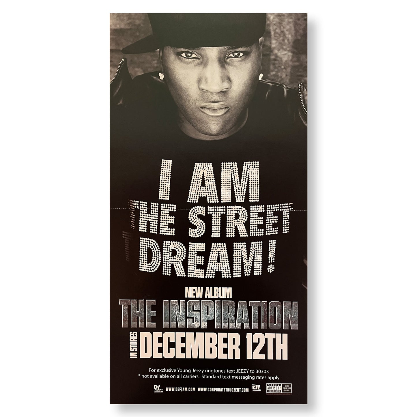 Young Jeezy, "The Inspiration"" 12 x 24" Double-sided promotional flats