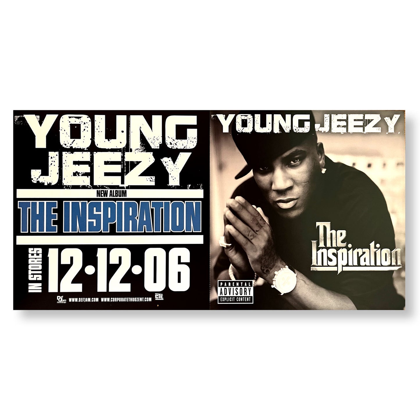 Young Jeezy, "The Inspiration"" 12 x 24" Double-sided promotional flats