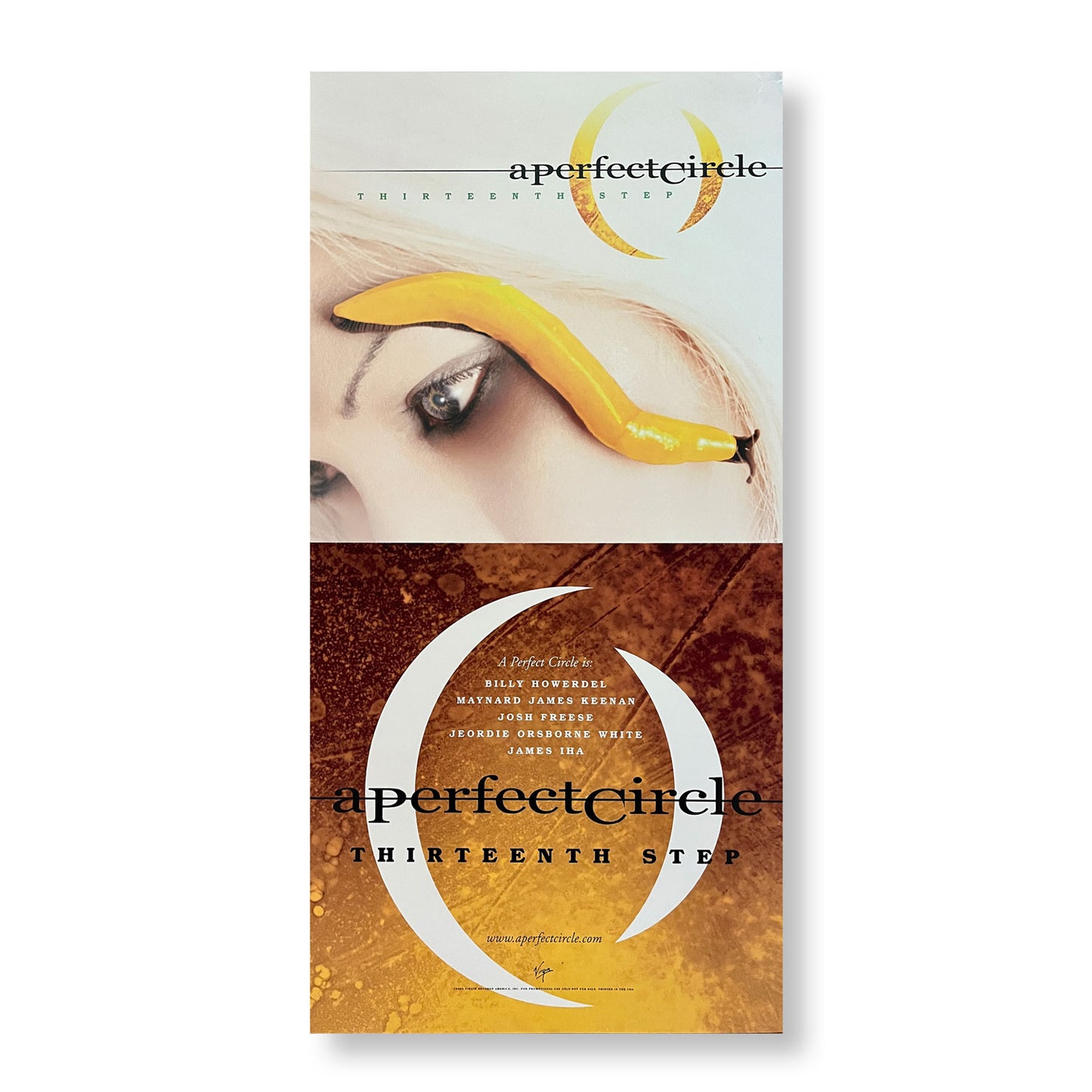 A Perfect Circle, "Thirteen Step"  12 x 24" Double-sided promotional flats