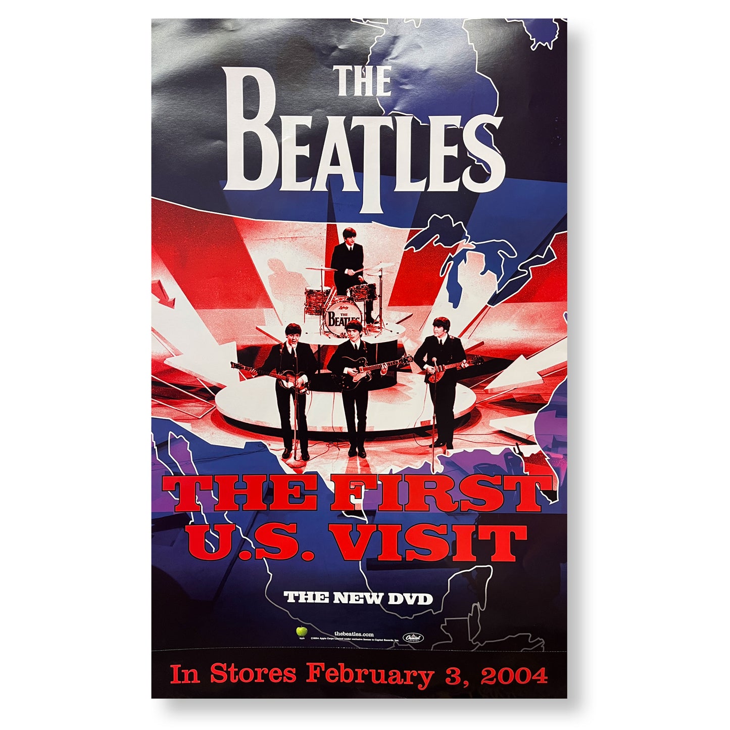 The Beatles "The First U.S. Visit" 15 x 24" Single-sided Promotional Poster