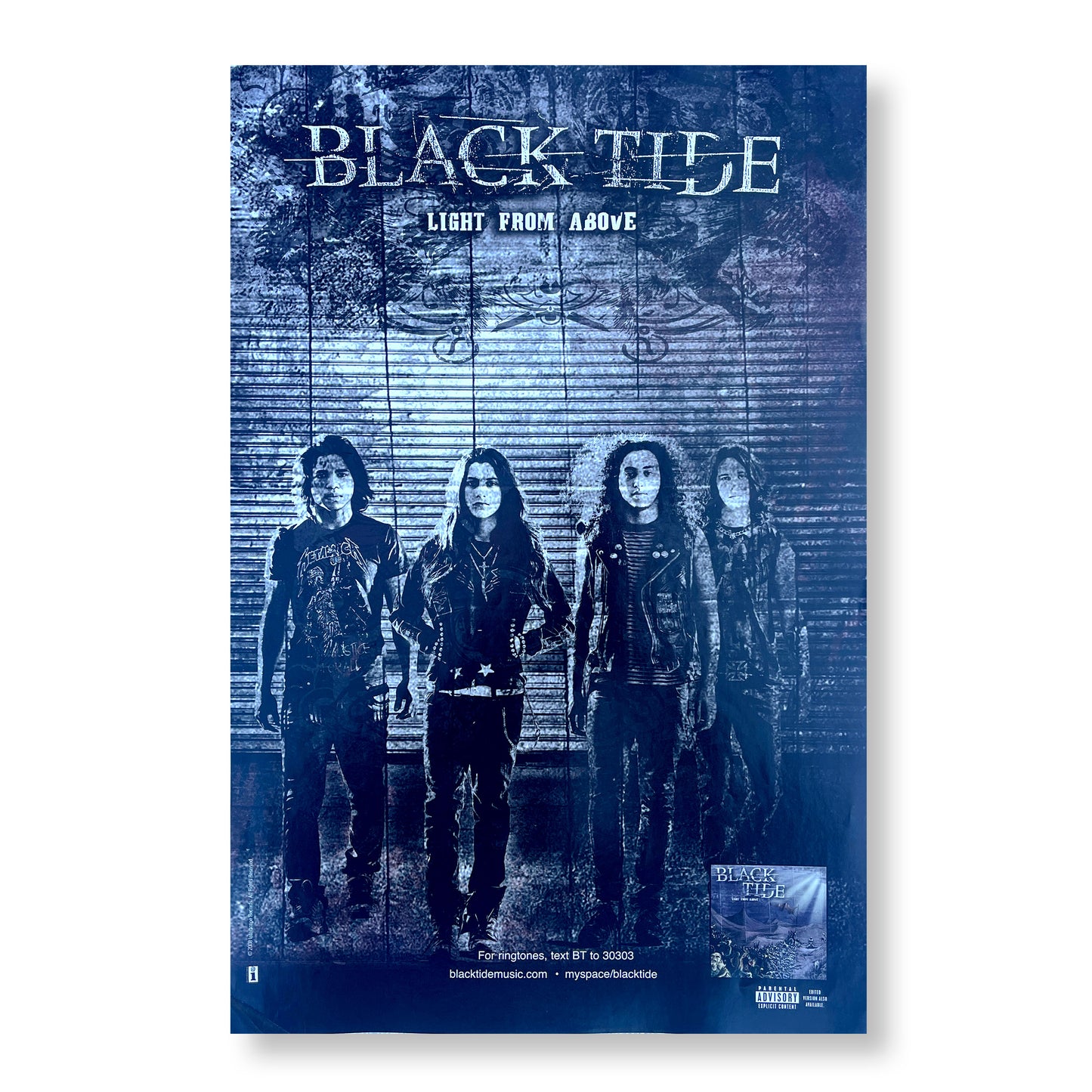 Black Tide "Light From Above" 11 x 17" single sided promotional poster *Rare