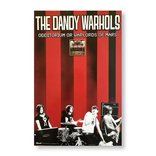 The Dandy Warhols "Odditorium or Warlords from Mars"  11 x 17" Single-sided Promotional Poster *Rare