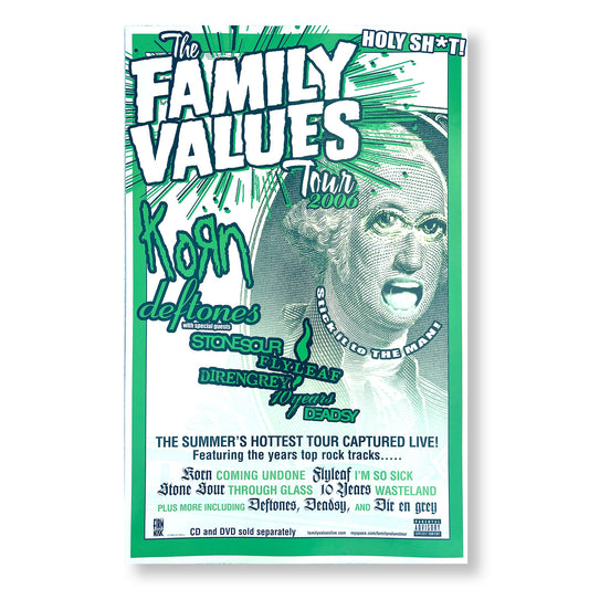 Family Values 11 x 17" double-sided promotional poster *Rare