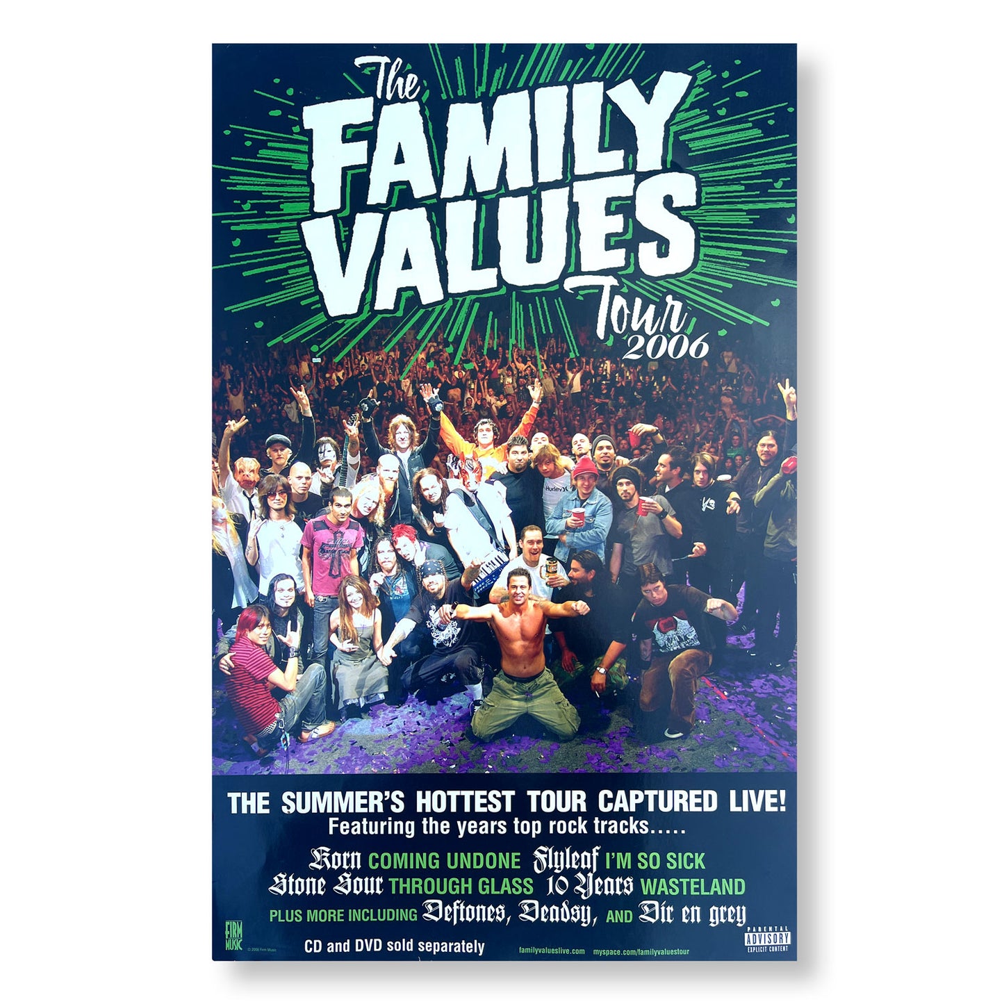 Family Values 11 x 17" double-sided promotional poster *Rare