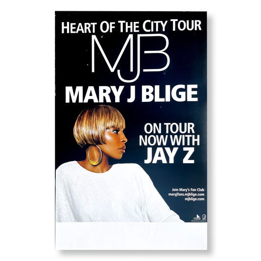 Mary J. Blige "Heart of the City Tour" 11 x 17" Single-sided Promotional Tour Poster