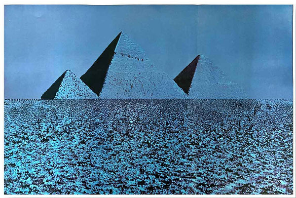 Blue Pyramid Poster