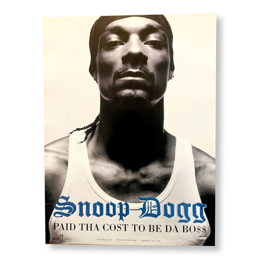 Snoop Dogg "Paid Tha Cost To Be Da Bo$$ 18 x 24" Double-sided Promotional Poster