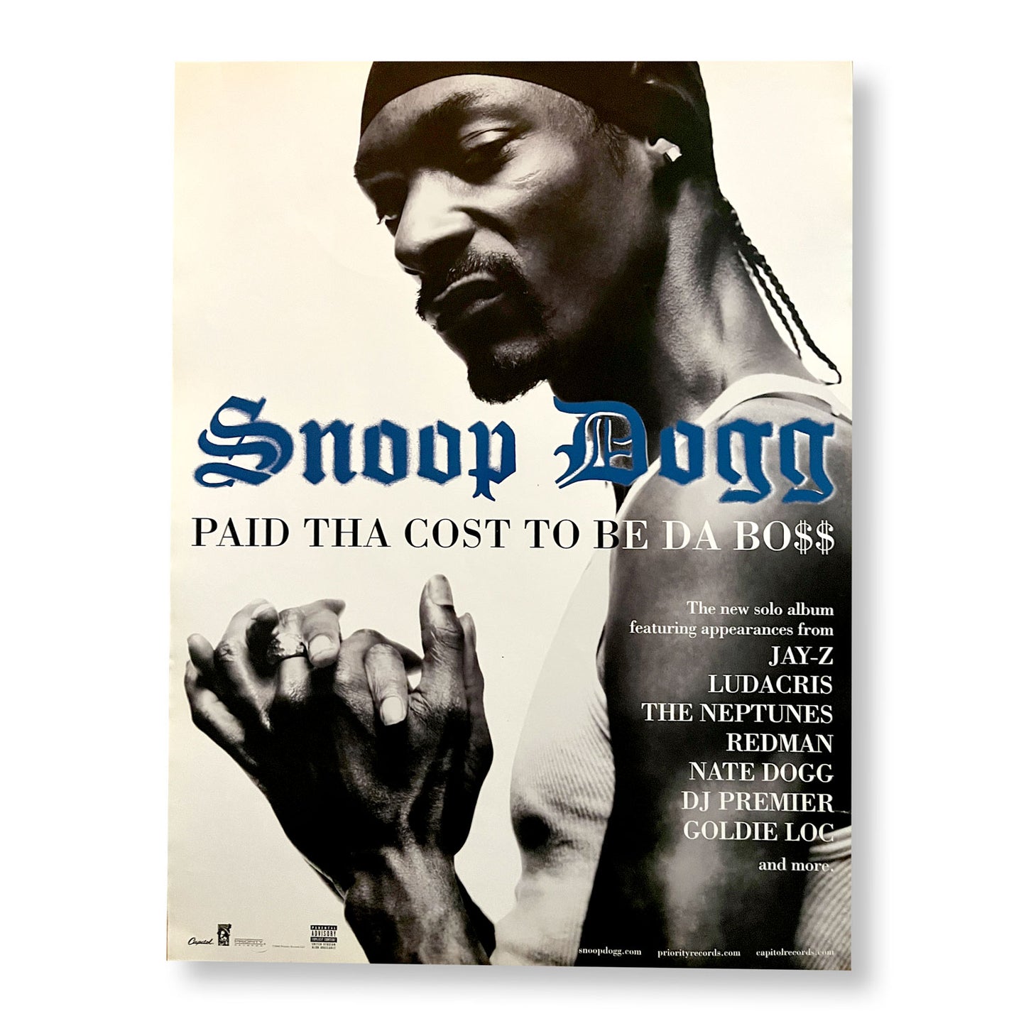 Snoop Dogg "Paid Tha Cost To Be Da Bo$$ 18 x 24" Double-sided Promotional Poster