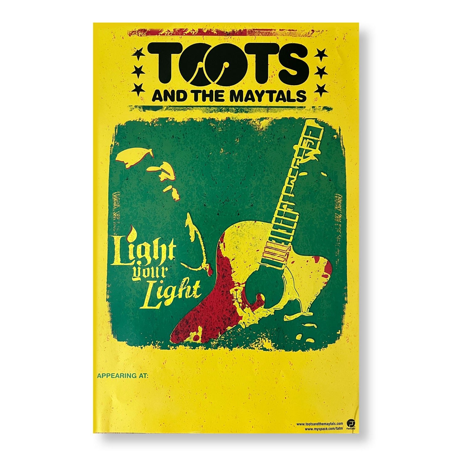 Toots & the Maytals "Light Your Light" 11 x 17" Single-sided promotional poster