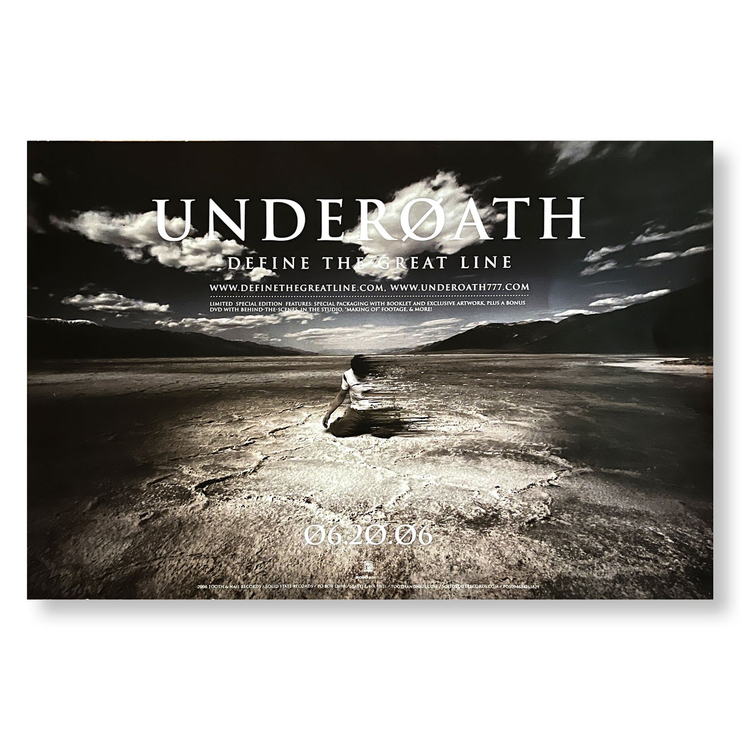 Underoath 12 x 18" Double-sided Promotional Poster "Define the Great Line"