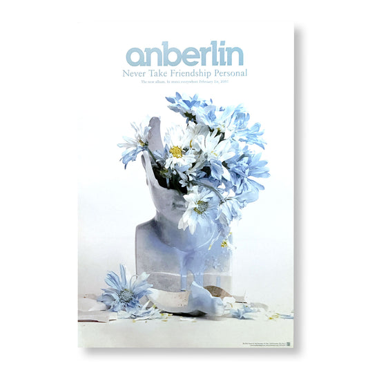 anberlin "Never Take Friendship Personal" 11 x 17" double-sided promotional tour poster *Rare