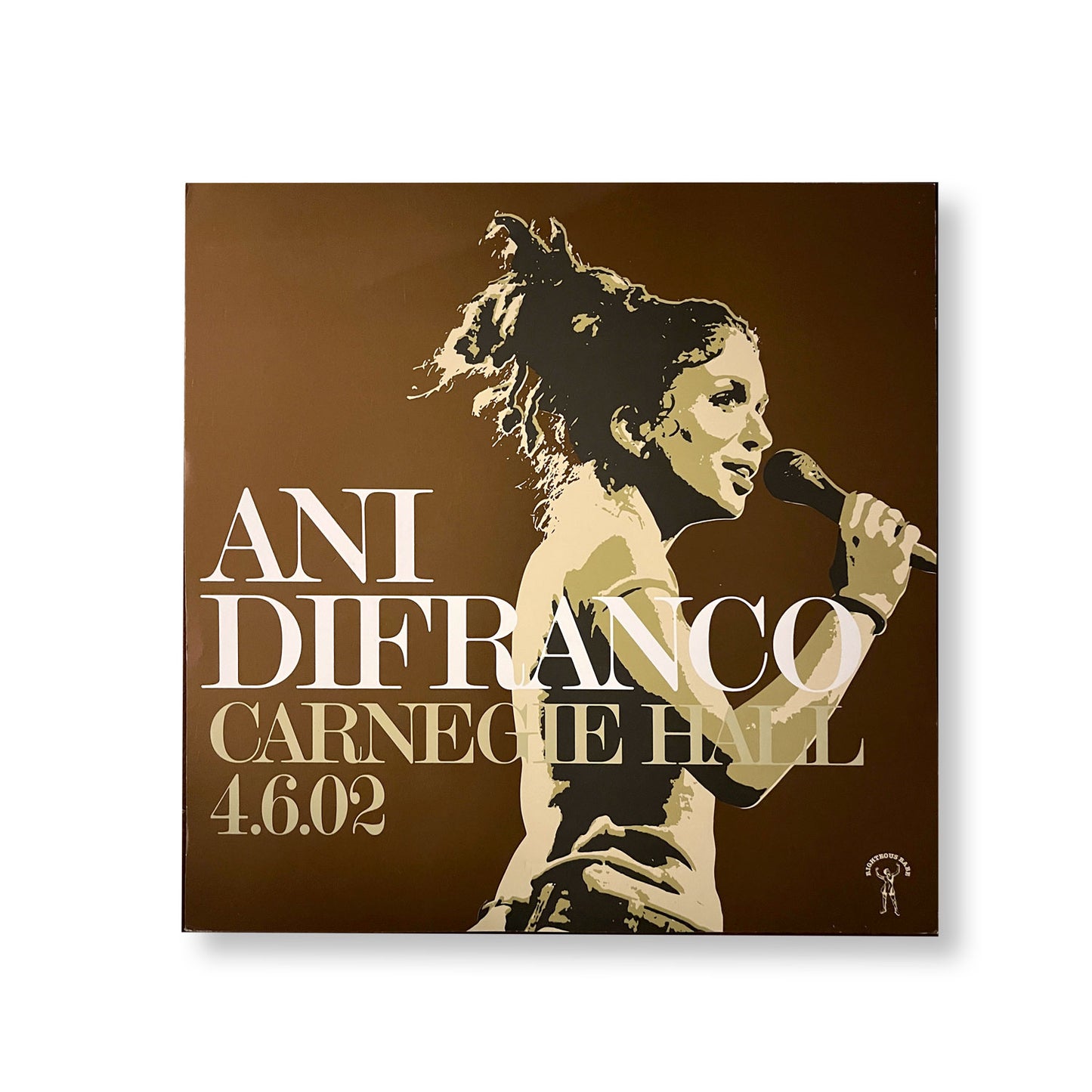 Ani Difranco "Carnegie Hall 04.06.02"  12 x 12" Original Double-sided promotional flat