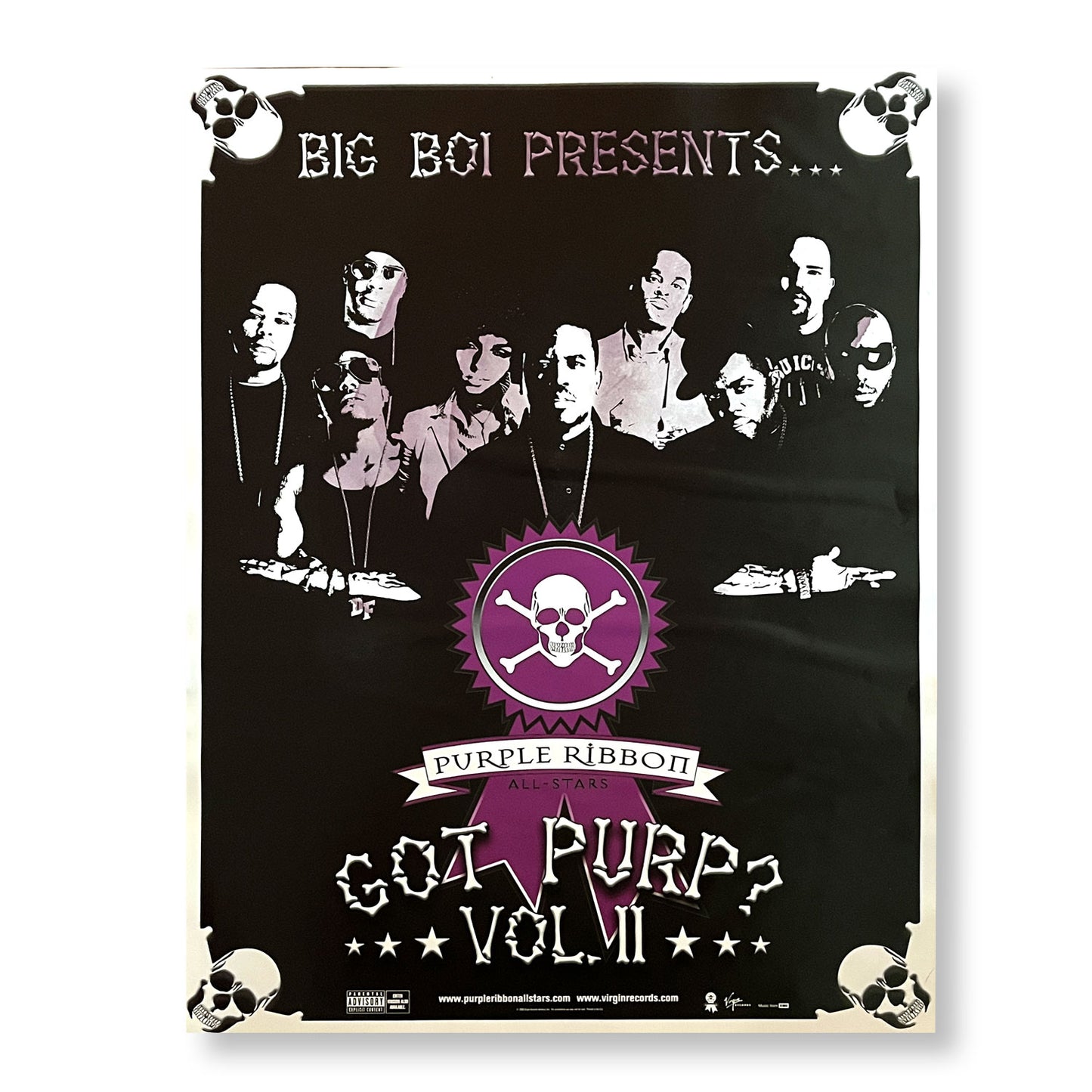 Big Boi "Got Purp? Vol. 2" 18 x 24" Single-sided Promotional Poster *Rare