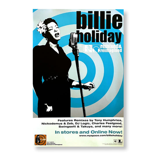 Billy Holiday "Remixed / Reimagined" 11 x 17" single-sided promotional poster *Rare