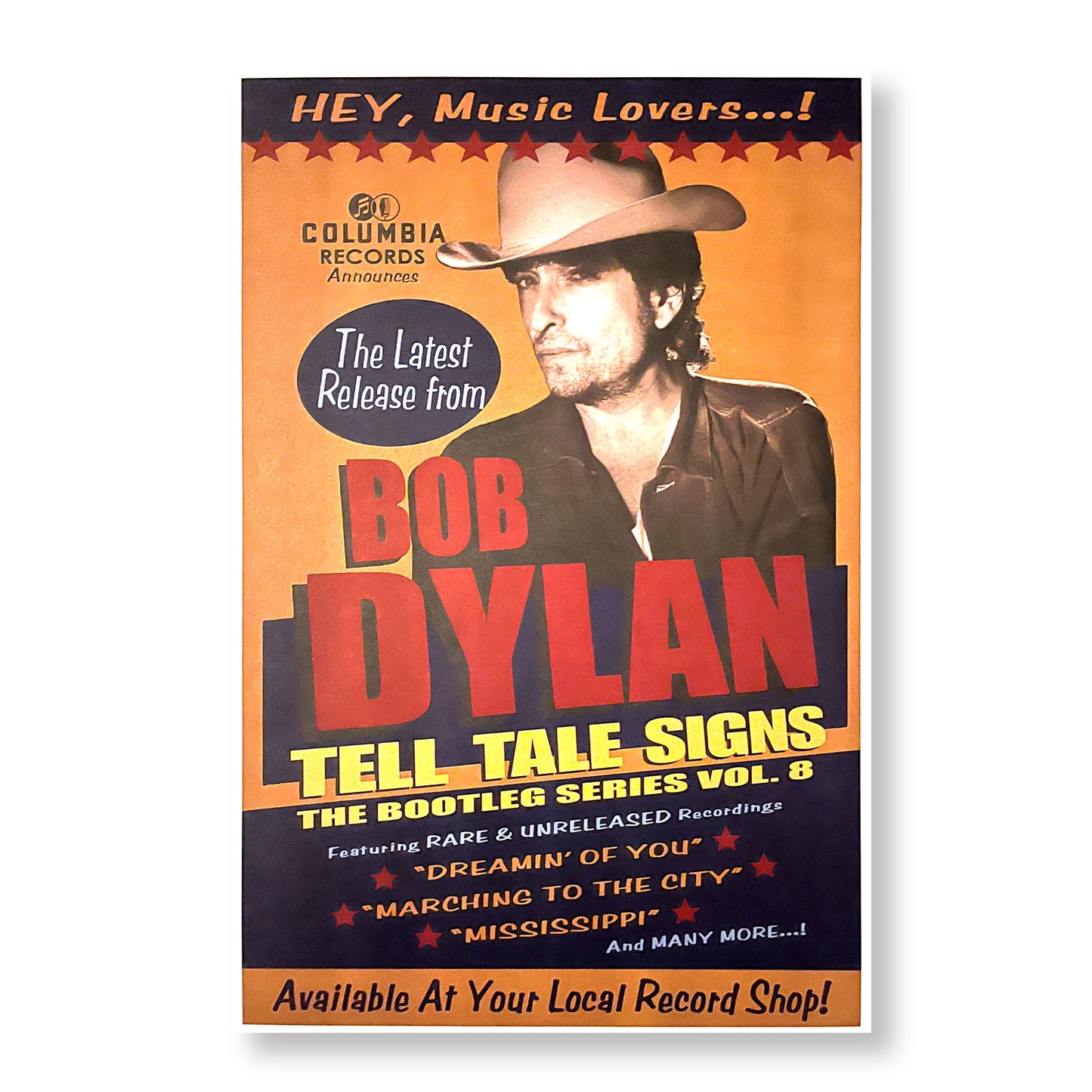 Bob Dylan "Bootleg Series Vol. 8" 11 x 17" Single-sided Promotional Poster