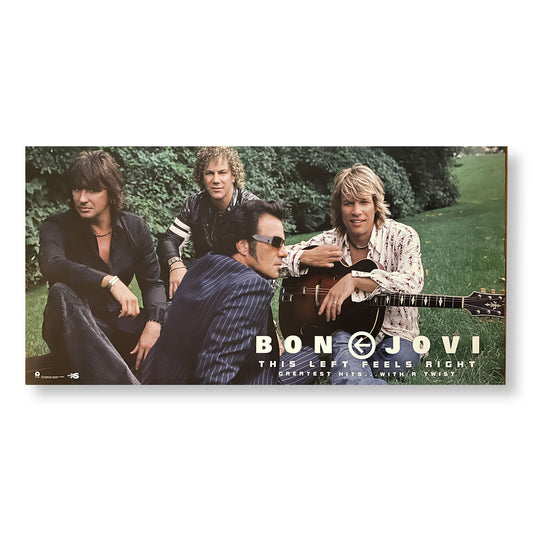 Bon Jovi, "This Left Feels Right"  12 x 24" Double-sided promotional flats