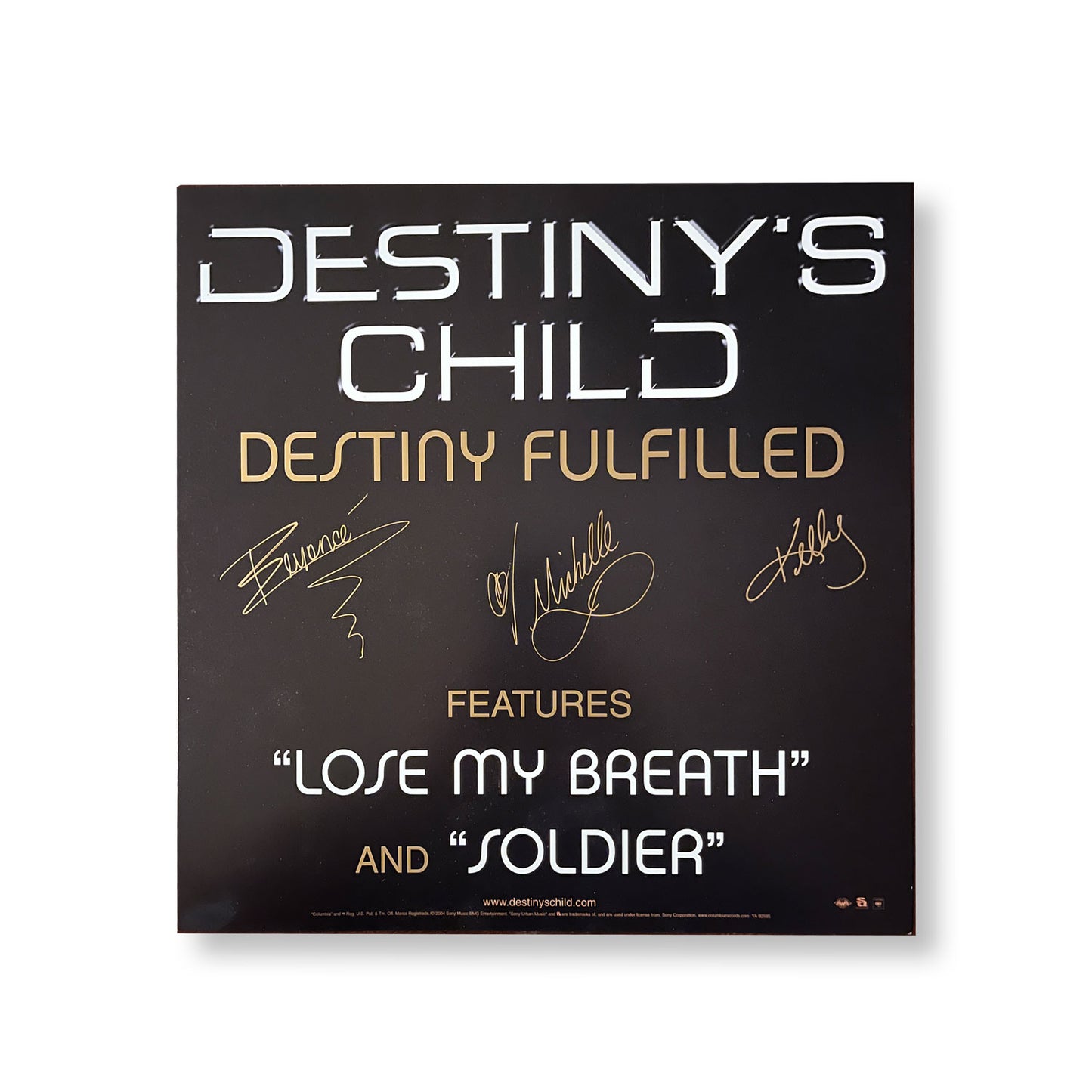 Destiny's Child, "Destiny Fulfilled" 12 x 12" Original Double-sided promotional flat