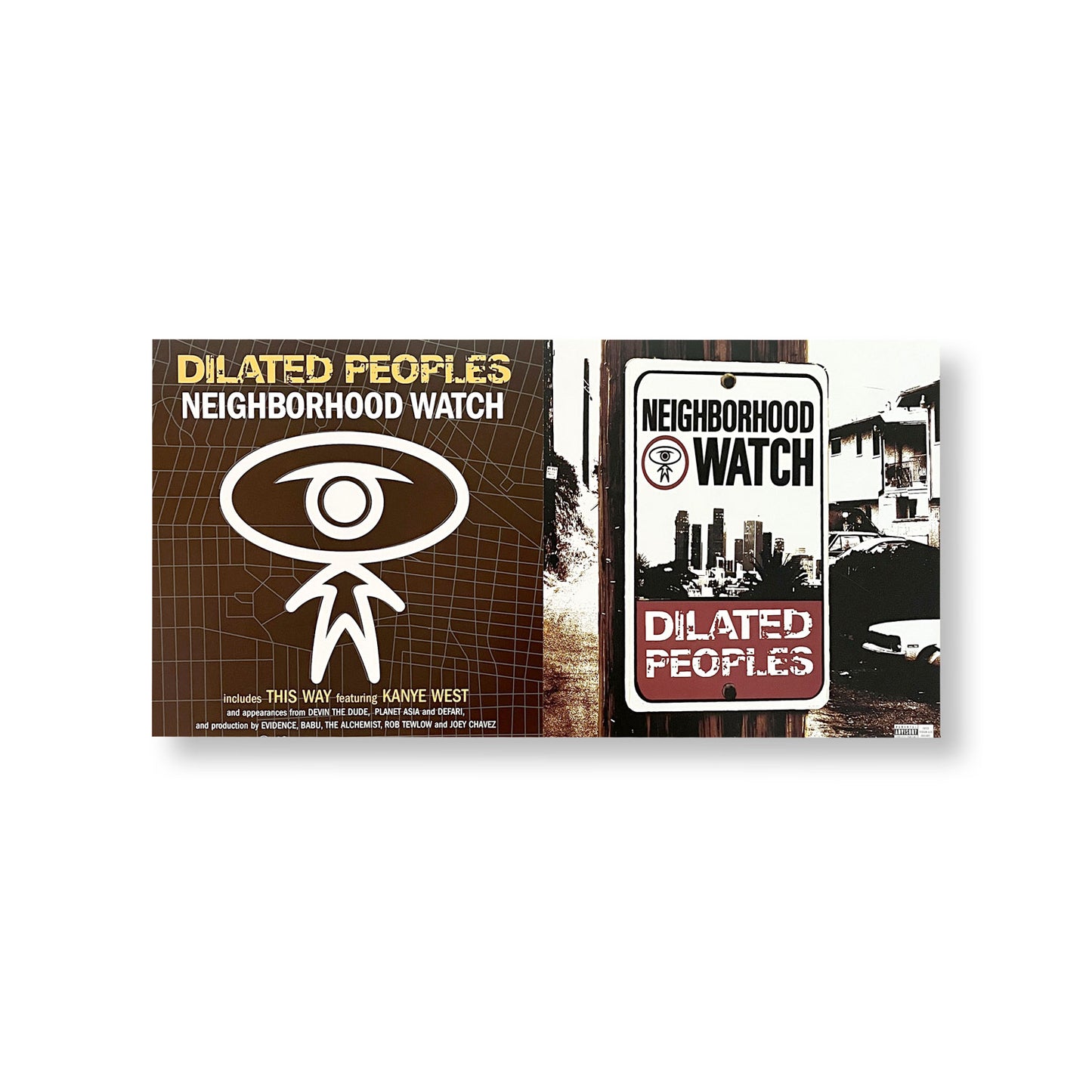 Dilated Peoples, "Neighborhood Watch"  12 x 24" Double-sided promotional flats *Rare