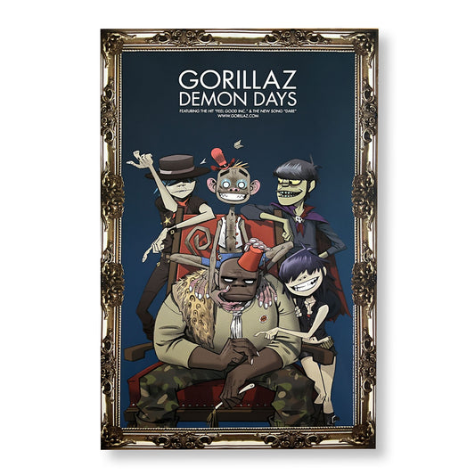 Gorillaz "Demon Days"  11 x 17" single sided promotional poster *Rare