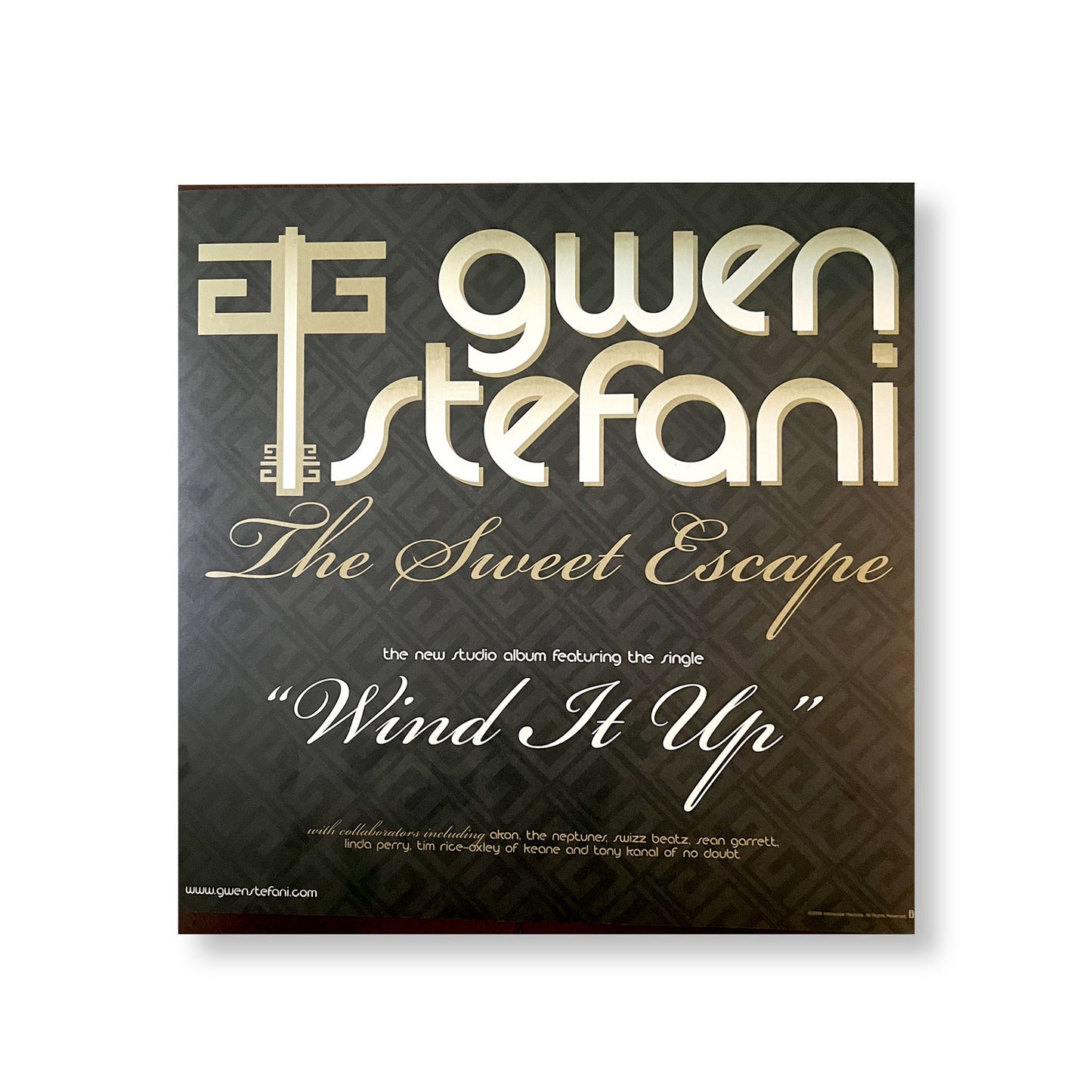 Gwen Stefani "The Sweet Escape" 12 x 12" Original Double-sided promotional flat