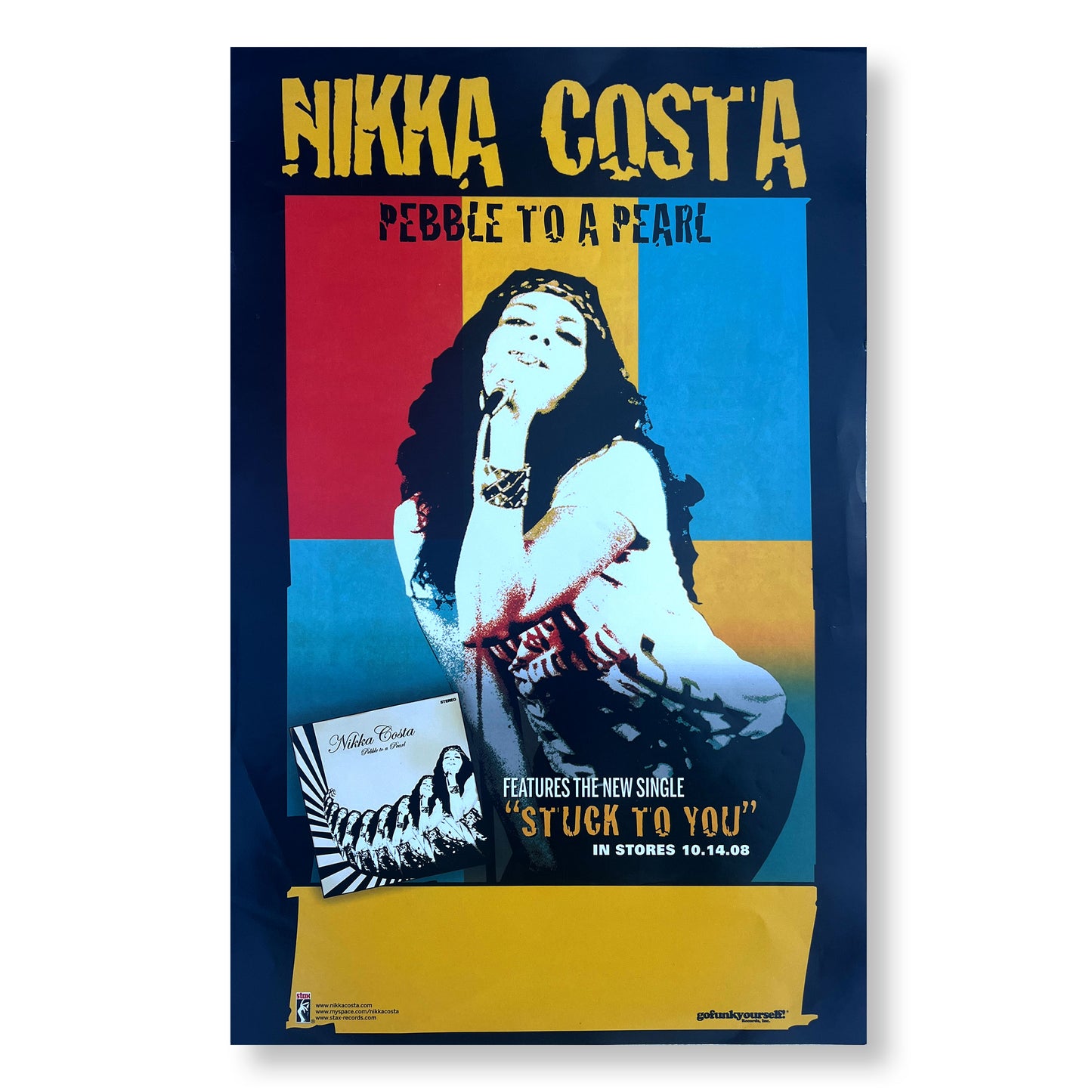 Nikka Costa "Pebble to a Pearl" 11 x 17" Single-sided Promotional Poster