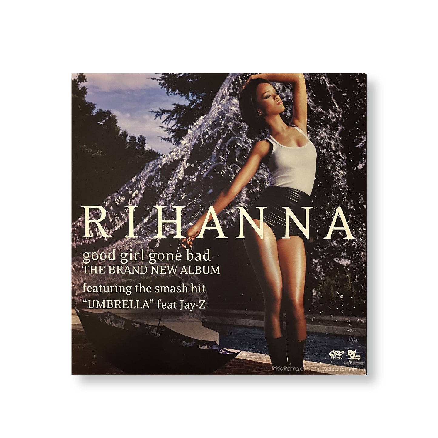 Rhianna "Good Girl Gone Bad" 12 x 12" Original Double-sided promotional flat