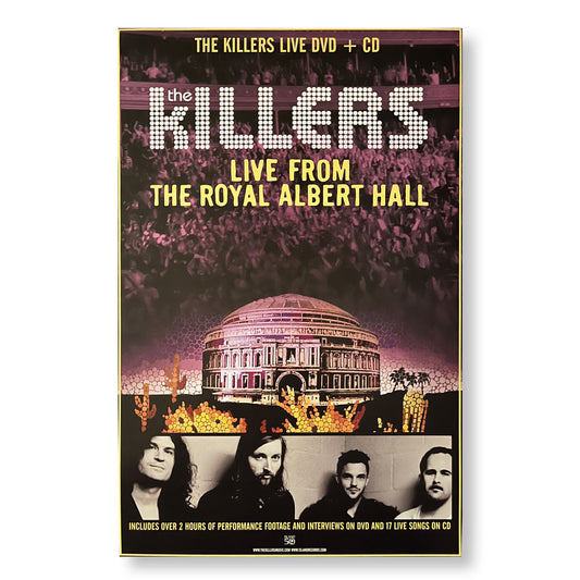 The Killers "Live from Royal Albert Hall" 11 x 17" double-sided promotional tour poster *Rare