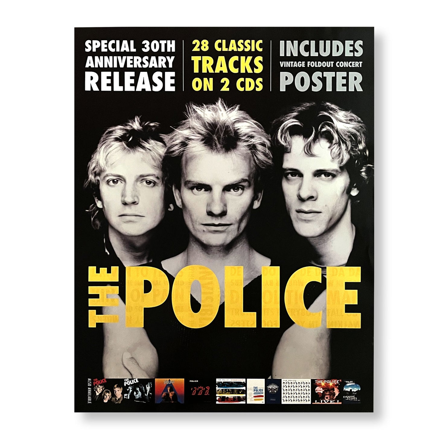 The Police - 30th Anniversary 18 x 24" Single-sided Poster *Rare