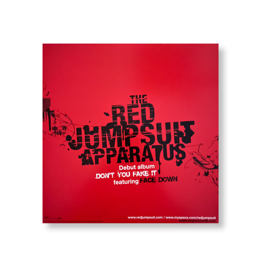 The Red Jumpsuit Apparatus "Don't You Fake It"  12 x 12" Original Double-sided promotional flat