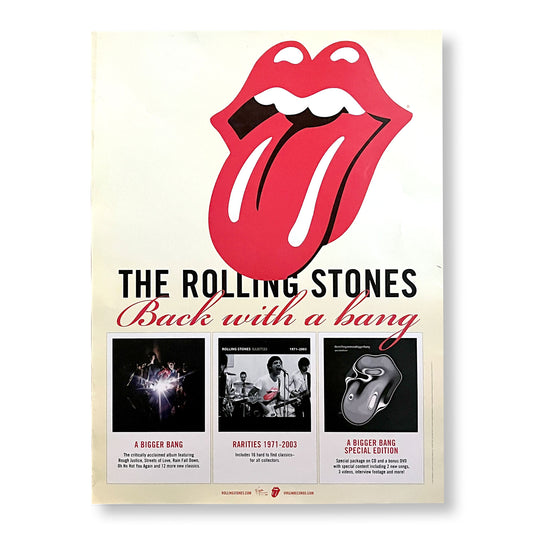 The Rolling Stones "Back With A Bang" 18 x 24" Single-sided Poster *Rare