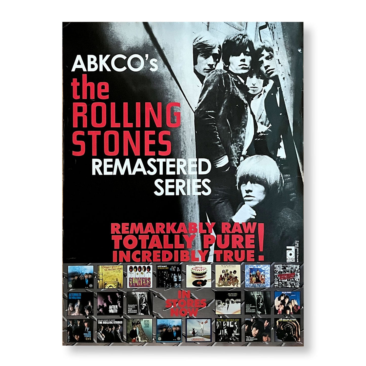 The Rolling Stones "ABKCO's Remaster Series" 18 x 24" Single-sided Poster *Rare