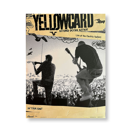 Yellowcard 15 x 20" Double Sided Promotional Poster